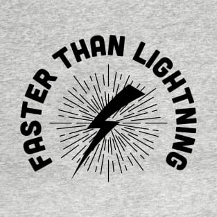 Faster Than Lightning - Lightning Bolt Runners T-Shirt